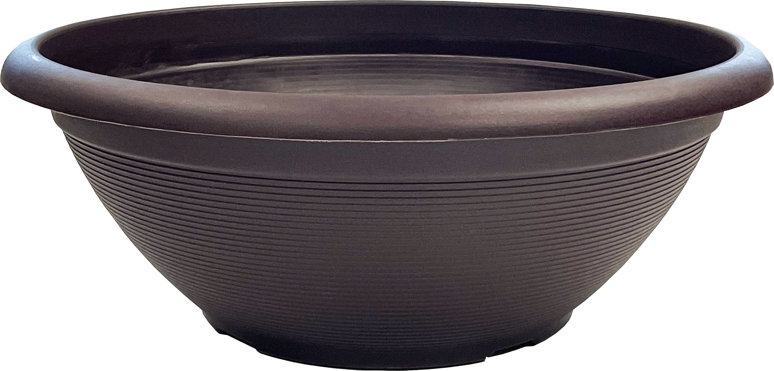 17 Inch Helix Bowl Dark Chocolate - 36 per case - Decorative Planters